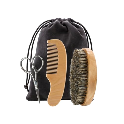 VICASKY Beard Scissors for Men Styling Set 1 Set Beard Caring Tools Comb Brush
