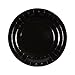 Juvale 144-Piece Black Disposable Party Set – Serves 24; Includes Paper Plates, Napkins, Cups & Cutlery for Special Events & Birthday Party Decor