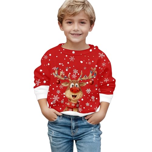 Generisch Festlicher Kinderpullover mit Rentier Druck weicher...