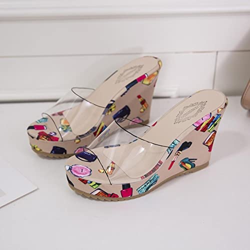Chaussures talons sandales compensées plateforme escarpins d'été vert 37