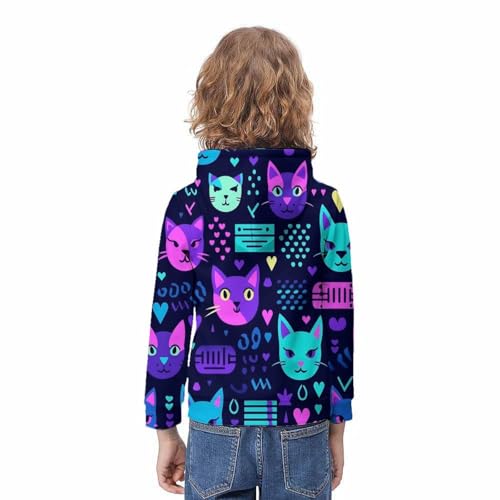 Imprimé amusant 3D garçon sweat à capuche sportswear original - 4