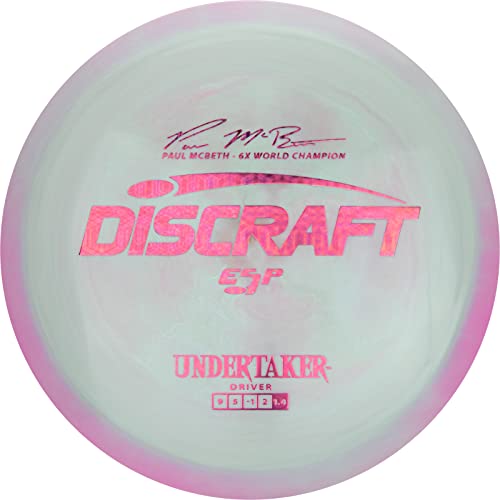 Discraft ESP Undertaker Paul McBeth 6X Signature Series 173-174 Gram Distance Driver Golf Disc