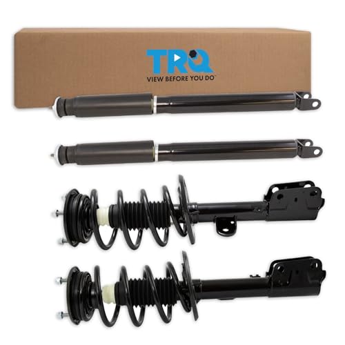 Image of TRQ Front and Rear Complete Strut Assembly & Shock Absorber Kit Complete Strut & Coil Spring Assembly Compatible with 2013-2019 Ford Explorer Police Interceptor Utility