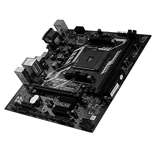 Image of GALAX B450M Motherboard for AMD Ryzen 1st, 2nd and 3rd Gen CPU with SATA 6Gbps, DDR4 32GB, HDMI, DVI-D, VGA, USB 3.1 Gen 1