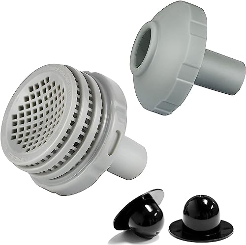 Yizemay Pool Filter Anschluss Set Pool Anschlussset 32 mm Pool Pump Strainer Hole Plug Set Pool Sand Filter Drain Outlet Fittings Kompatibel mit Wasserbelebung.