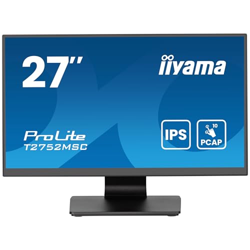 Image of iiyama Prolite T2752MSC-B2AG 68.5 cm 27 Inch Full HD 10-Point Multitouch Optical Bonded Capacitive Monitor HDMI DP USB3.2 7H Black