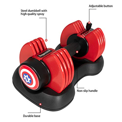 SogaWave Adjustable Dial Dumbbells