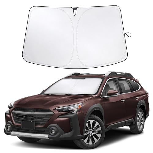 EcoNour Windshield Sunshade Compatible for Subaru Outback 2020-2023 2024 2025, Sun Visor for Front Windshield & Window Sun Shade Cover, UV Heat Blocker & Protector, Car Accessories