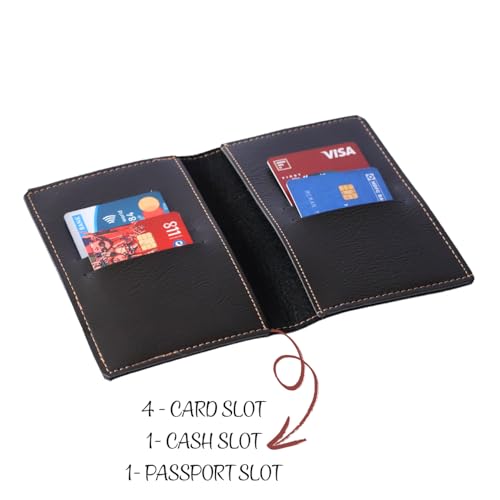 Image of Personalized Printed Passport Cover with Custom Name Design | Printed, Classy & Stylish | Customized Travel Accessories with Name | Travel Gifts