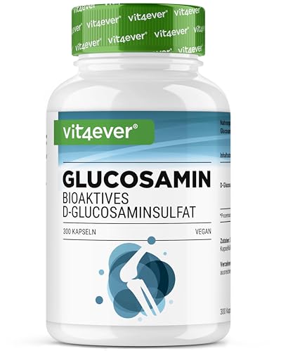 Glucosamin 900mg - 300 Kapseln - bioaktives D-Glucosaminsulfat au...