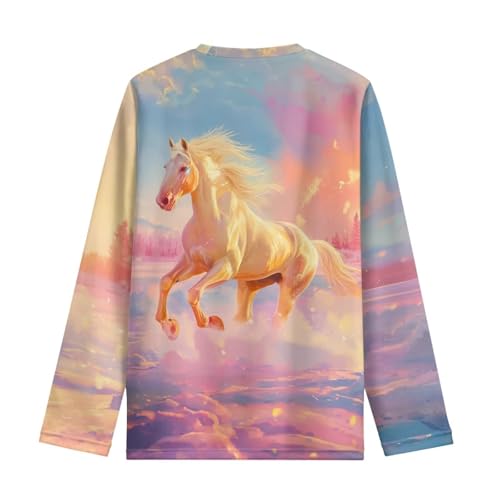 Image of Kids Long Sleeve Shirts for Girls 3-16 Year Old Cute Clothes for Teen Girls Casual Workout Tops