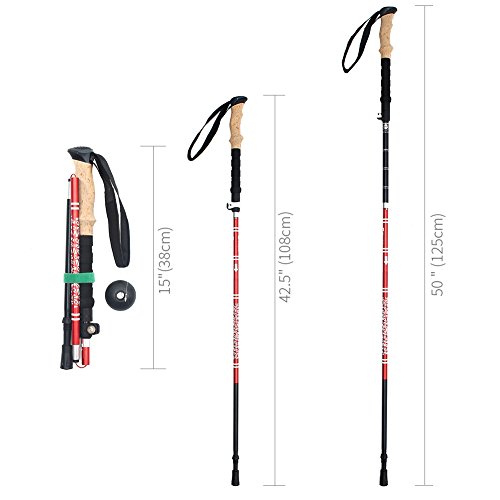 Outry Collapsible Trekking Pole, Walking/Hiking Pole Ultralight 7050