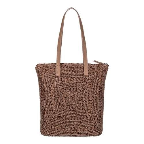 Image of Roxy Women's Beach Tote Bag | Travel | Vacation | Straw | Lightweight | Breathable