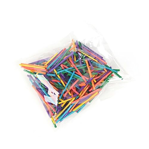 Gadpiparty 1000pcs Multicolor Matchsticks for DIY Crafts Sculpture and Educational Projects for Learning Colors and Creative Collage Activities