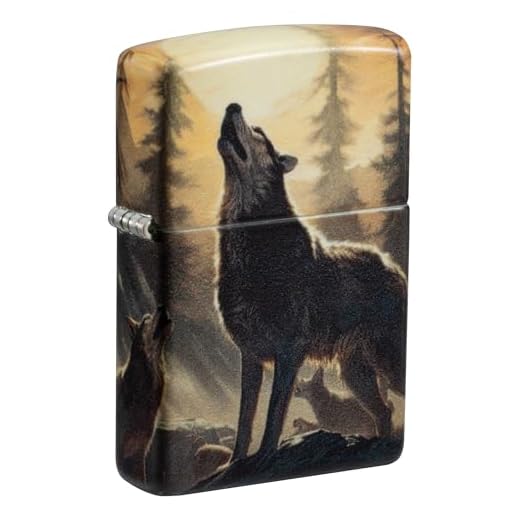 Zippo Lighter: Howling Wolves - 540 Color 81694