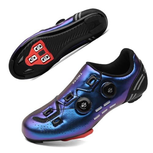 Solamni Scarpe da ciclismo da uomo e da donna | SPD/SPD-SL/Look Delta Click System | Scarpe da...