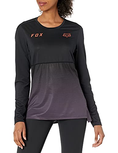 Fox Racing Women s Standard Flexair Long Sleeve Mountain Biking Jersey, Black Purple, Medium