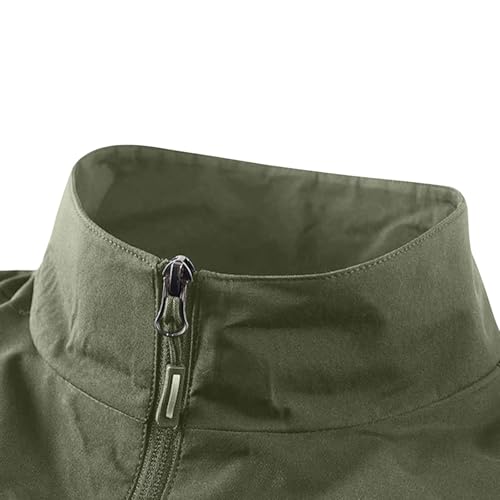 Ruziyoog Men's Utility Vest Multi Pocket Fishing Vest Outdoor Travel Safari Hunting Photography Work Sleeveless Jacket3