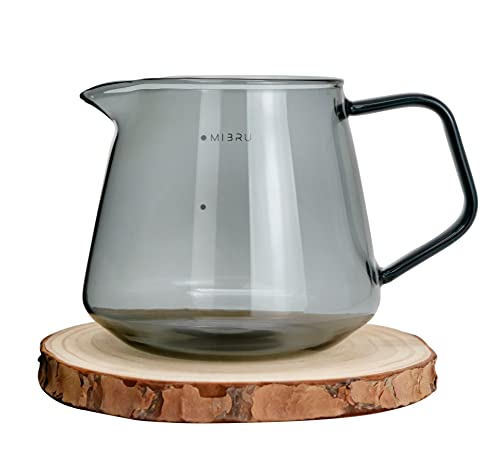 وعاء زجاجي لتقديم القهوة مقاوم للحرارة لسكب القهوة والشاي، غلاية الشاي، ابريق شاي، تقطير يدوي، V60 من ميبرو
