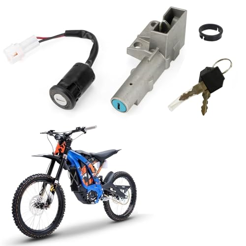 Motorcycle Ignition Key Switch Set, PSLER Ebike Ignition Switch with