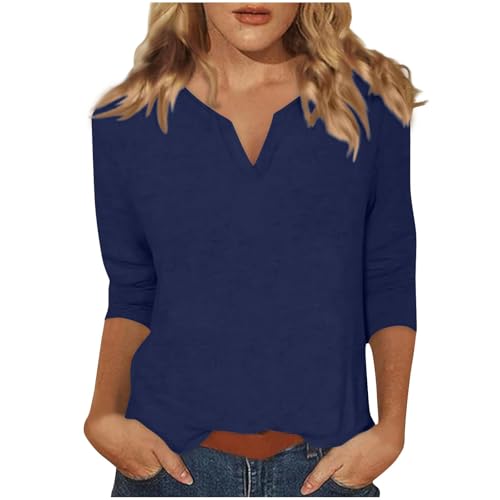 Die Discounter Damen Tshirt 3/4 Arm Sommer Lässig V-Ausschnitt Langarmshirt Modische Einfarbig Bluse 2025 Neueste T-Shirt Slim Fit Oberteile Blusebshirt Bequem Basic Top Tunika Dünne für 9,99 EUR bei amazon.de Bild: Die Discounter Damen Tshirt 3/4 Arm Sommer Lässig V-Ausschnitt Langarmshirt Modische Einfarbig Bluse 2025 Neueste T-Shirt Slim Fit Oberteile Blusebshirt Bequem Basic Top Tunika Dünne für 9,99 EUR bei amazon.de