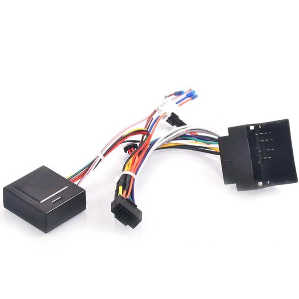 Oulesh Arnés Cableado para VW Golf MK5 MK6 Polo Passat Tiguan Touran, para Android de 16pin Adaptador de Cable de arnés de cableado de Radio de Coche