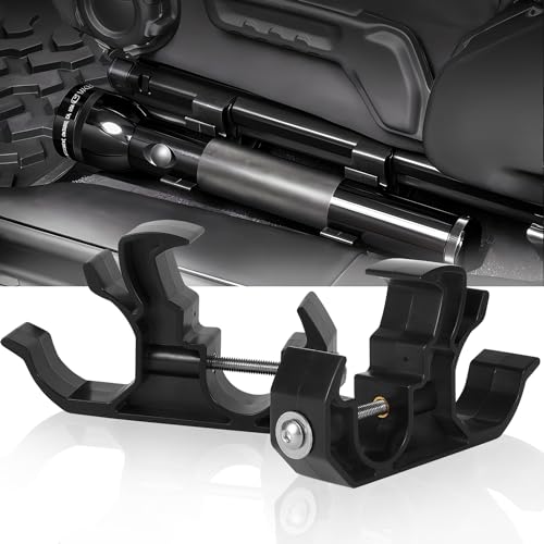 Flashlight Holder Bracket Mount for Jeep - Suitable for 2018-2025 Jeep Wrangler Unlimited 4-Door JL & 2020-2025 Jeep Gladiator JT