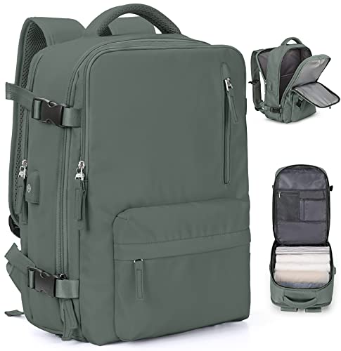 VGCUB Large Travel Backpack Women, Carry On Backpack School Bag laptop backpack for Women G-dark Green, M, Big (516209)