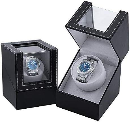 Mcbazel Automatic Watch Winder Box PU Quad Single Automatic Watch Display Storage Wristwatch