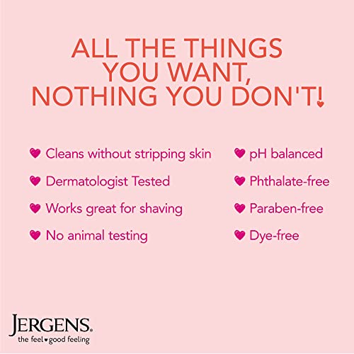 Jergens Softening Cherry Almond Body Wash, Daily Moisturizing Skin Cleanser, Paraben Free, 22 Ounces, Infused With Cherry Almond, Ph Balanced, Dye Free, Dermatologist Tested (Packaging May Vary) #TOP2