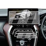 ECOZEN【3枚入り】トヨタ ハリアー 80系 (2022.10~ 改良モデル)【12.3インチ ナビ（強化ガラス製）*1psc＋エアコン（PET製）*2psc】保護フィルム 改良版 80ハリアー phev（2020~2022モデルに不適用） 専用 フィルム 傷防止 超透明 指紋減少 自己吸着 飛散防止 高感度タッチ ハリアー80系専用 アクセサリー Harrier 80 カスタムパーツ