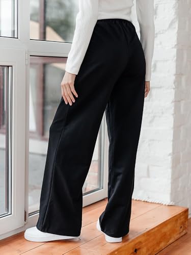 Image of dockstreet Loose fit Open Bottom Joggers /Loose fit, Trouser stylelowers /Cute Style, Relaxed Casual Lounge Pants for Women