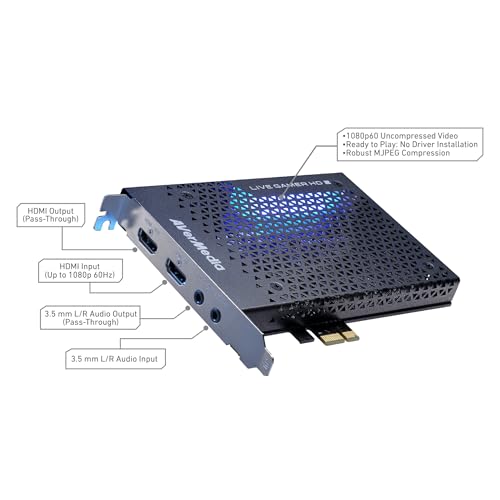 AVerMedia Live Gamer HD 2 Full HD 1080p 60 Record and Stream Multi-Card Support Low-Latency Pass-Through Real-Time Gameplay PCIe Ryzen Support (GC570) - Image 5