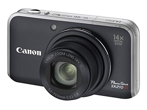 Canon Powershot SX210 IS Fotocamera Digitale, 14.1 Megapixel, Nero