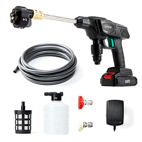Portable Pressure Washer Gun with 320 PSI Power Cleaner and 20V Battery