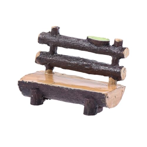 Healifty Miniatur Bank Harz Puppenhaus Gartenmöbel Landschaft Dekoration...