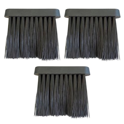 Lot de 3 brosses de nettoyage de cheminée - Équipement de décoction de cheminée - Balai de rechange pour serviteur de cheminée - Brosses en plastique - Outils de nettoyage du sol - Brosses à outils de