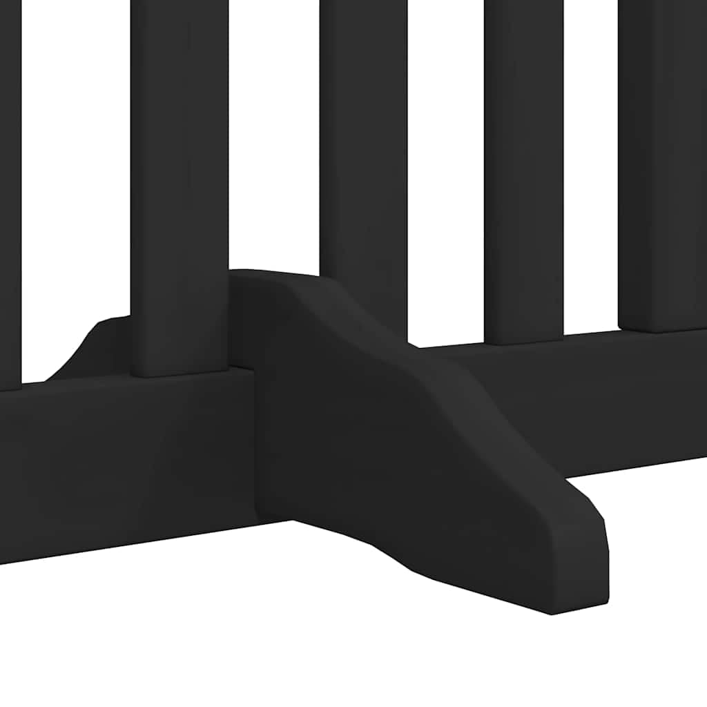 Puerta plegable para perros de 8 piezas para seguridad de mascotas, puerta para perros sin taladrar, rejilla plegable para perros con puerta de madera de álamo, rejilla para perros con puerta con