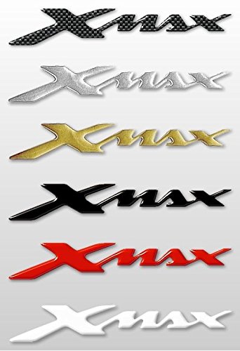labelbike - 2 3D Gel Resin Stickers Xmax Written for Scooter Accessories Compatible with Yamaha X MAX