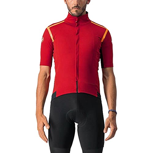 CASTELLI Gabba Ros Chaqueta, Hombre, Pro Red/Brilliant Orange, XL