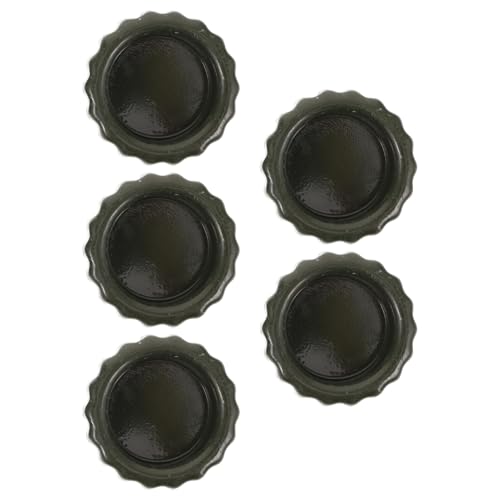 iplusmile Bung Caps for Drums, 5pcs Steel Bung Plug Gallon Barrel Bung Cap Metal Drum Bung Cover Plastic Drum Cover for Oil Drums Sealing Chemical Drum Protection