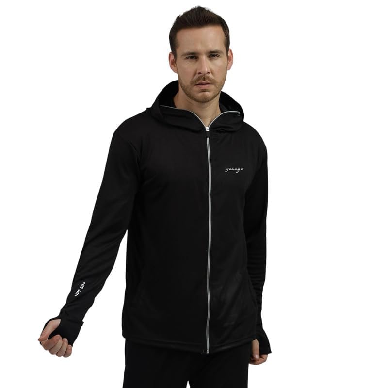 Image of BE SAVAGE Balaclava Sunscreen Jacket For Men
