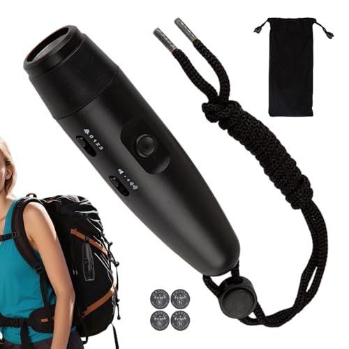 Bear Alarm – Tamaño de bolsillo de 13,6 cm, decibelio alto de 125 dB, 4 niveles de volumen, 3 , bocina de seguridad electrónica, desierto portátil, fuerte, senderismo, camping, eventos
