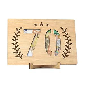 CONTRAXT Geldgeschenke 70 Geburtstag Jahre Verpackung. Bilderrahmen wunscherfüller geldgeschenk geld kreativ verschenken…