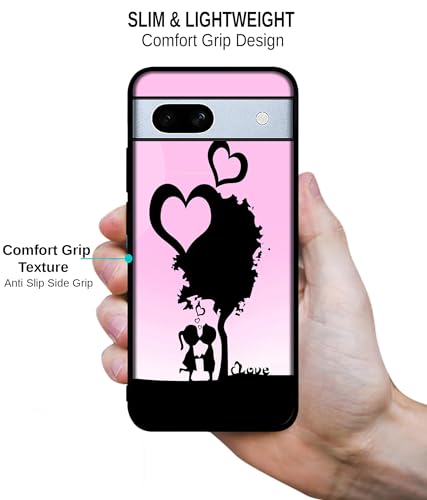 Image of Sweet Love Design Premium 2D Printed Metal Back Case Cover for Google Pixel 7A 5G