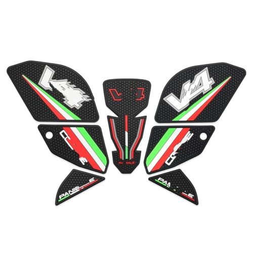 Autocollants de réservoir moto antidérapants pour Panigale V4 protection caoutchouc latérale