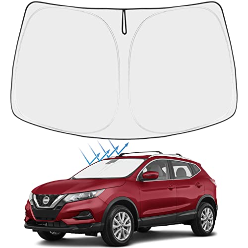 Proadsy 2026 Upgrade Front Windshield Sun Shade Foldable Sun Visor Protector Custom Sunshade Fit for...