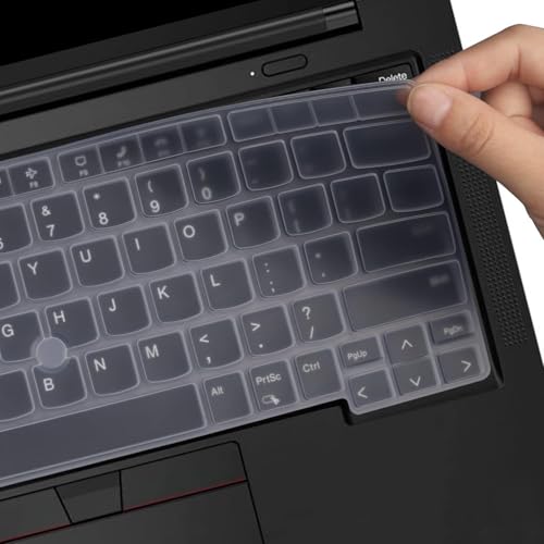 Image of RAYA Silicone Keyboard Cover Only Fit for Lenovo Thinkpad E14 (Gen5 /Gen6) & Thinkpad L14 (Gen4) Thinkpad T14s (Gen4) Laptops [Will NOT FIT for Any Other Gen or Series Model of Thinkpad] (Transparent)