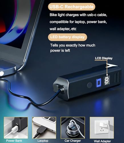 USB-C Recharge Bike Headlight