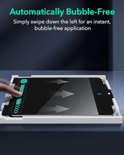 Image of ESR 2 Pack Armorite Screen Protector for iPad Air 11 Inch M3 /M2 (7th /6th Generation, 2025 /2024), 9H Tempered-Glass Screen Guard with Easy Application Tray, Military-Grade Protection Film, HD Clarity